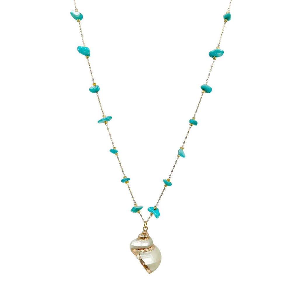 Turquoise shell necklace